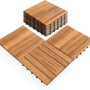 Azulejo Decorativo 10 Piezas (12"x12") Color Teak